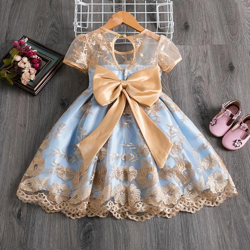 Girls Dress New Year Elegant Princess Dress Kids Dresses For Girl Costume Children Wedding Party Dress 4-10Yrs Vestido Infantil