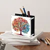 (US Only)DIY Tree Acrylic Diamond Painting Pen Holder Rhinestone Art Desk Organizer