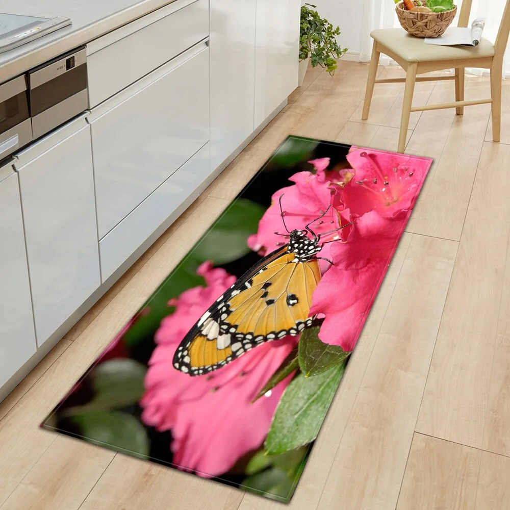 Modern Kitchen Mat Entrance Doormat Home Living Room Bedroom Children's Carpet 3D Printed Hallway Tatami Balcony Bath Long Rug