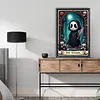 Skelett-Komplett-DIY-5D-Runden-Drill Diamantkunst-Kits f&uuml;r Erwachsene/Anf&auml;nger Geschenkidee Wohnwanddekoration Diamant-Punkte-Gem&auml;lde Bilderkunst-Bast