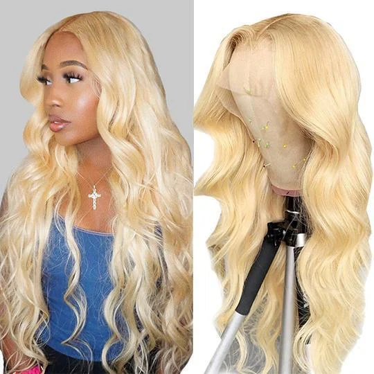 Blonde Brazilian Long Body Wave Wigs