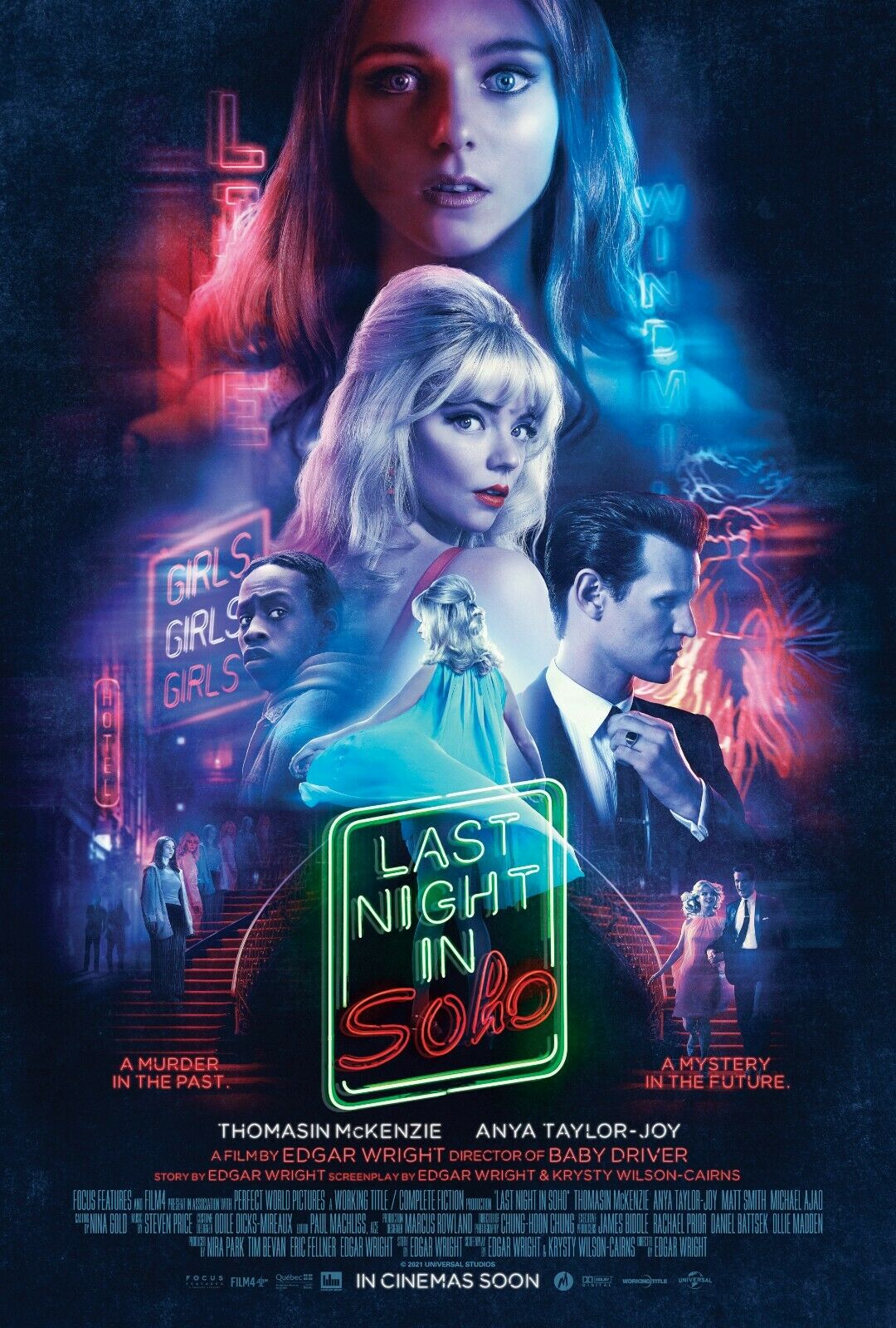Last Night In Soho movie SILK POSTER  Wall painting Home Decor