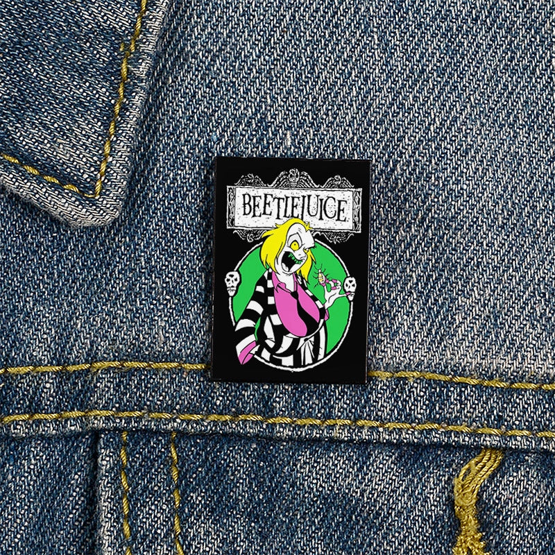 Funny Pin Letter Ghost Alloy Unisex Brooches