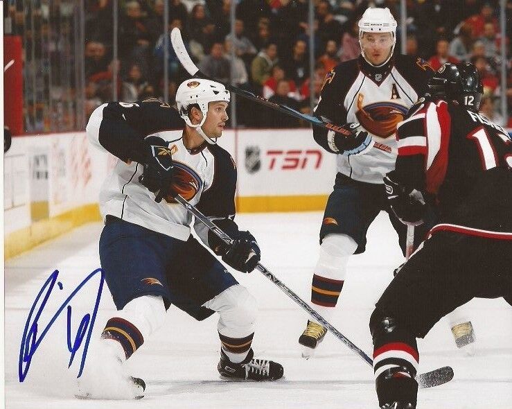 Ron Hainsey signed Atlanta Thrashers 8x10 Photo Poster painting autographed 2