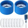 2 Pcs Water Filter Coupling Kit Filtration Cleaning Couplings for Hiking Camping