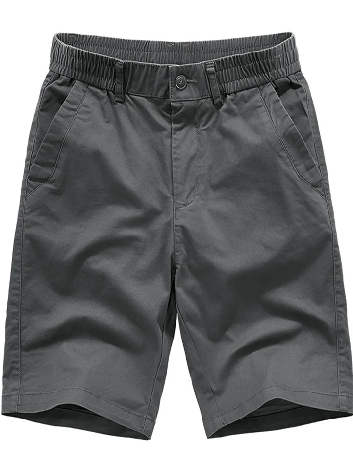 Summer Work Shorts Men's Thin Section of The Cotton Five-minute Pants Straight Casual Pants-JRSEE