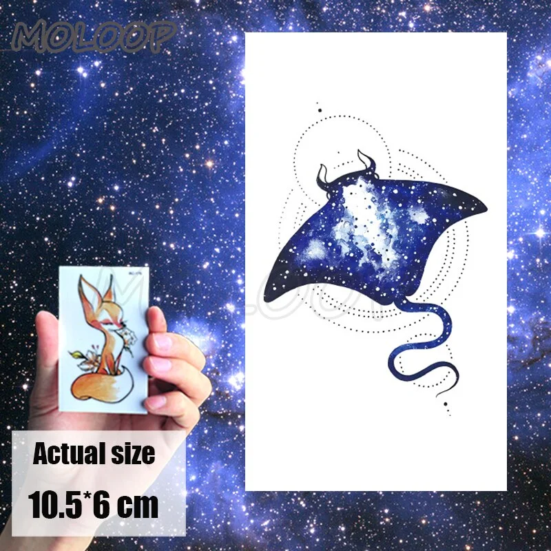 Temporary Tattoo Sticker cat pattern Element Small animal flower waterproof Fake Body Art tatoo for kid girl boy man woman