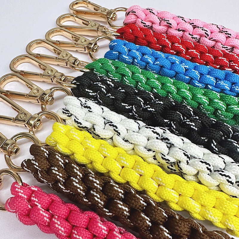 Miu Home Bag Hanging Hot Handmade Braided Pendant Colorful Fashionable Unique Key Shape Car Keychain
