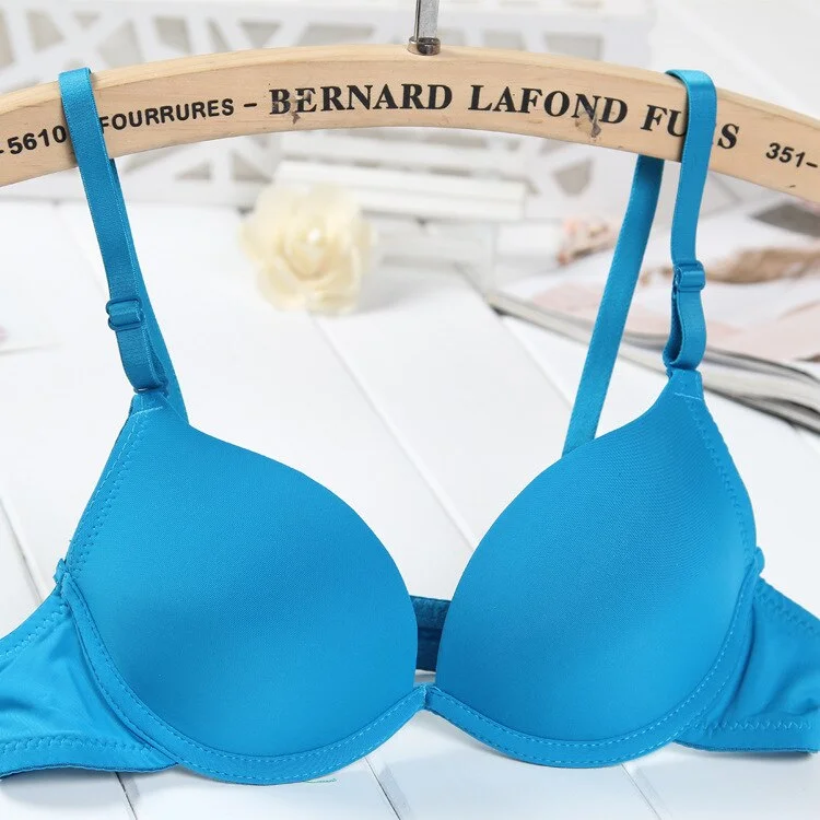 Women's Sexy Bra Smooth Slim 3/4 Cup Bra Deep V Lingerie B Cup Bra Underwear Fans 13 Color Bras