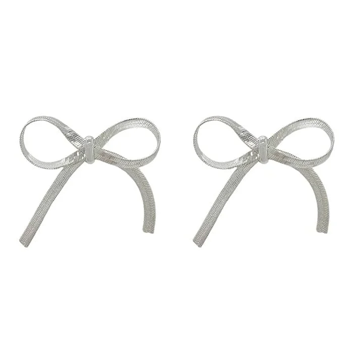 Vintage Bow Chain Earrings