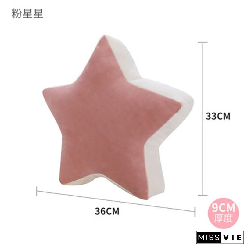 Rainbow Moon Star Pattern Pillow Plush Toy