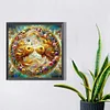 Diamond Painting -DIY Full Square Drill Stained Glass Gold Goldfish(45*45CM)
