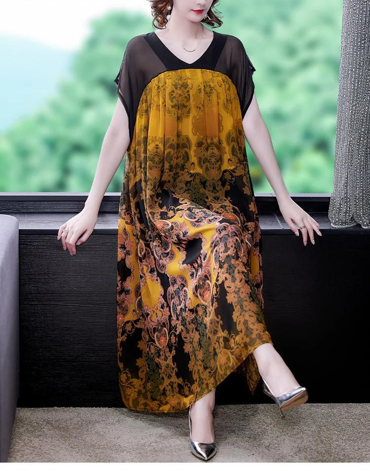 Summer elegant chiffon loose dress