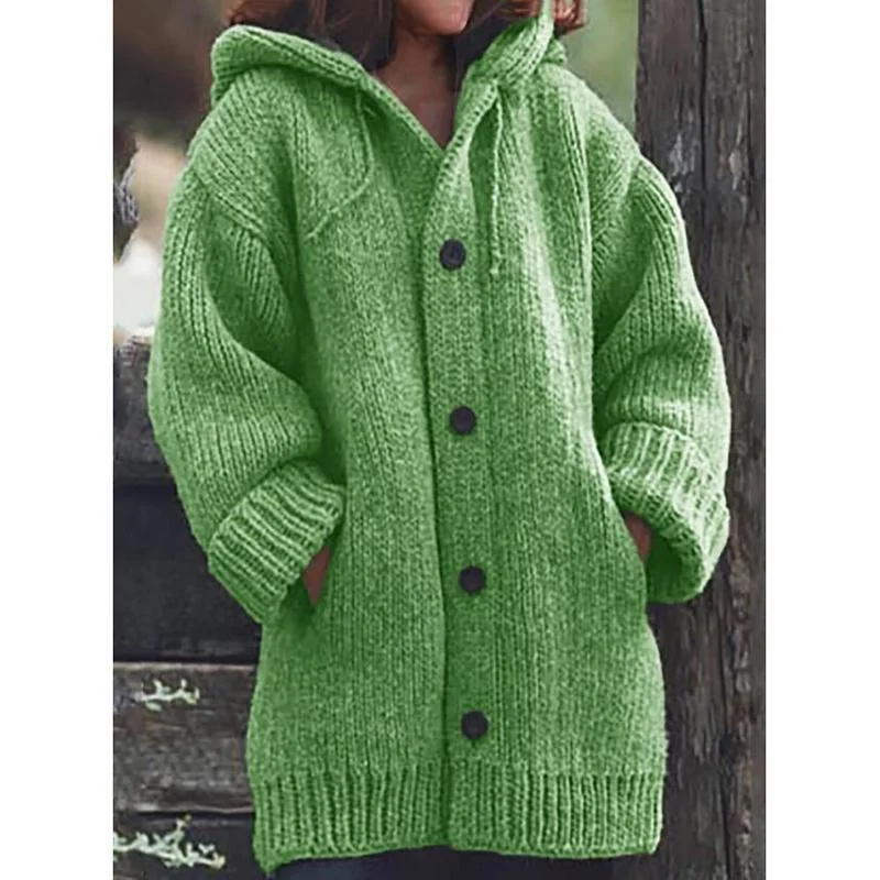 Hooded Plus Size Cardigan Sweater Coats | IFYHOME