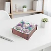 Diamond Painting Wooden Butterfly 4 Slots Diamond Painting Storage Box for Adult Beginner