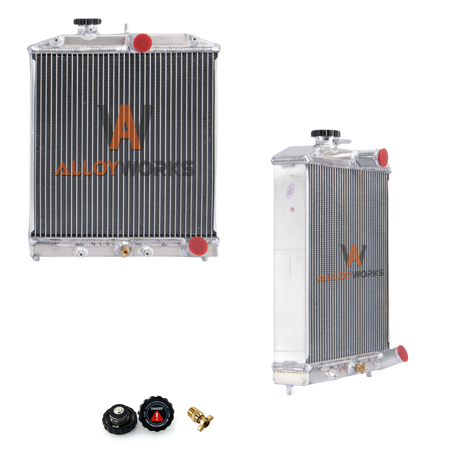 Custom B18 Radiator Alloyworks 4 Row Aluminum Radiator For 1992-2000 Honda CIVIC EG EK DEL ...