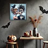 5D DIY teilweise speziell geformter Bohrer Halloween Skelett Diamantmalerei 30x30cm