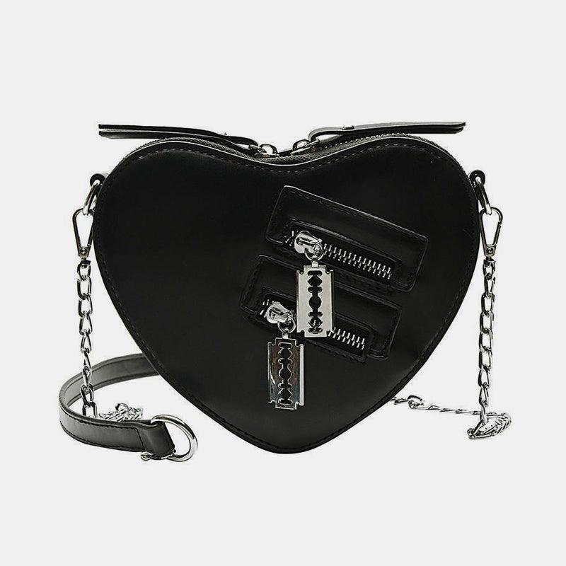 Heart Shaped Zipper Bag - GothBB 2022 free shipping available
