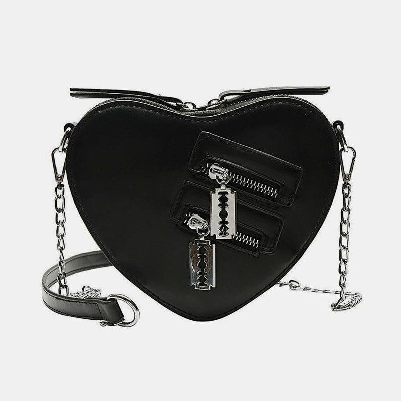 Heart Shaped  Zipper  Bag