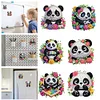 (US Local)6Pcs Acrylic 2D Flat Pandas Diamond Painting Fridge Magnet for Fridge Whiteboard