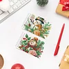 2 Pack Winter Snowman DIY Diamond Art Spiral Notebook Kit 80 Pages No Lines