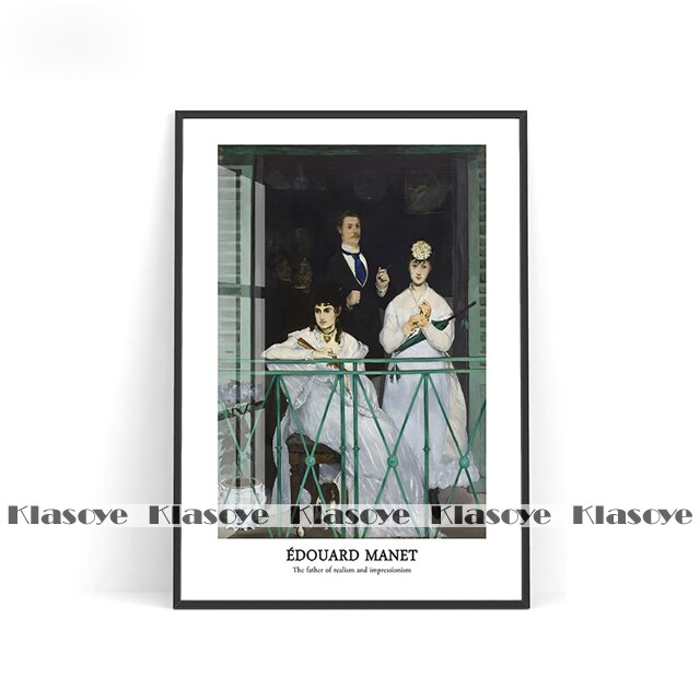 Edouard Manet Realism Exhibition Museum Canvas Painting Impressionism Retro Wall Art Prints Poster Vintage Gallery Home Decor