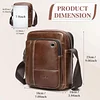 BAIGIO Umh&auml;ngetasche Leder Herren Schultertasche Echtes Herrentasche Vintage Schultertasche Crossbody Bag Messenger Bags f&uuml;r Arbeit Reise Alltagsleben