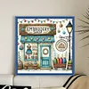 Sewing House-14CT Stamped Cross Stitch 40*40cm/15.75*15.75in