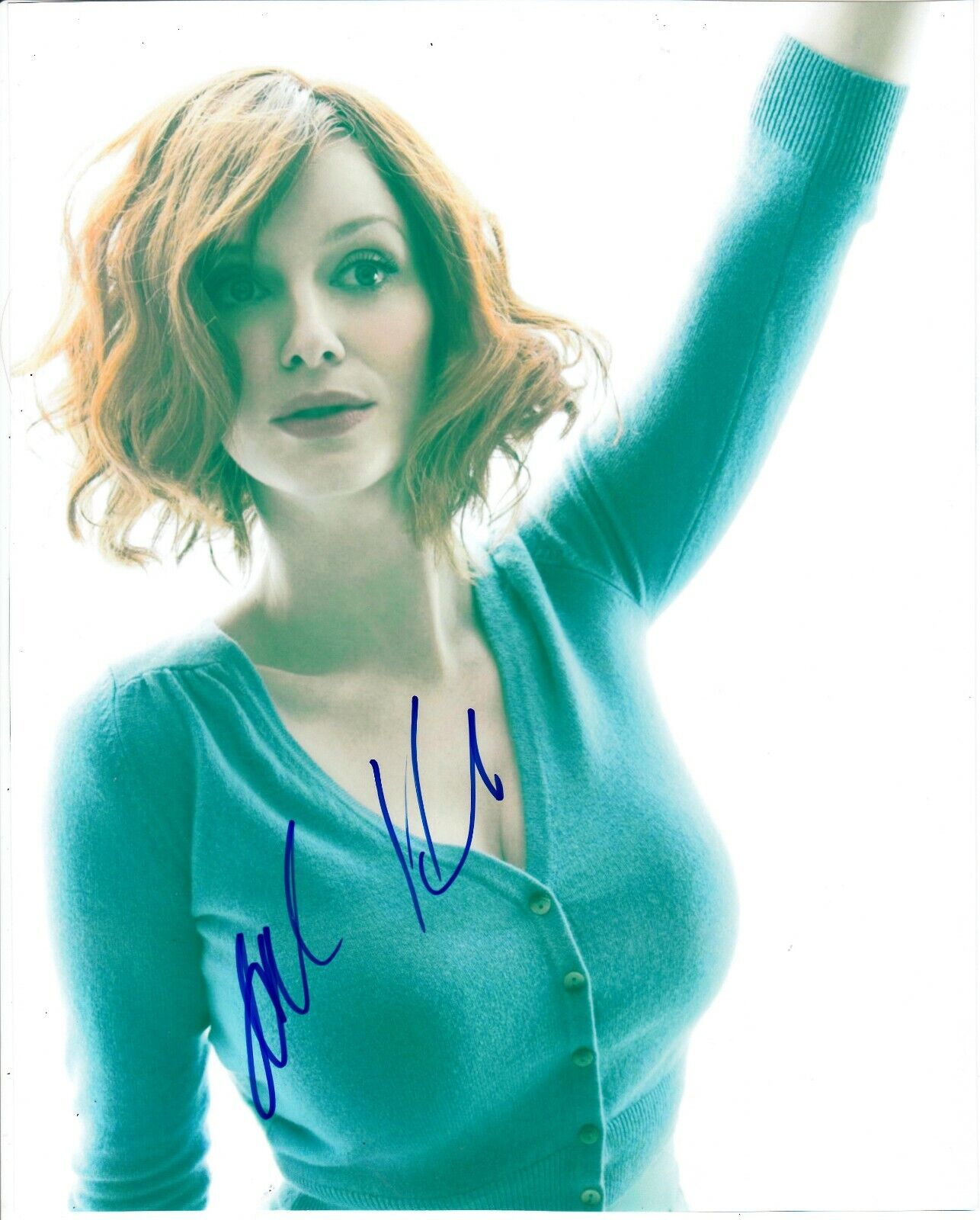 CHRISTINA HENDRICKS SIGNED SEXY Photo Poster painting UACC REG 242 (14)