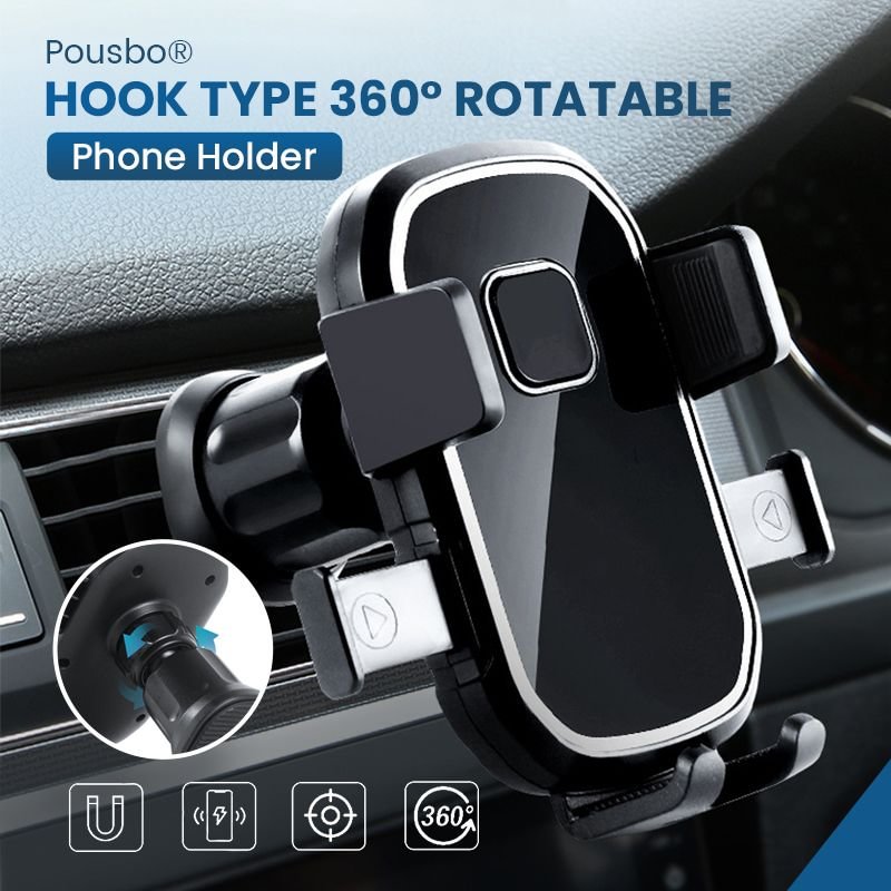 Pousbo® Hook Type 360° Rotatable Phone Holder