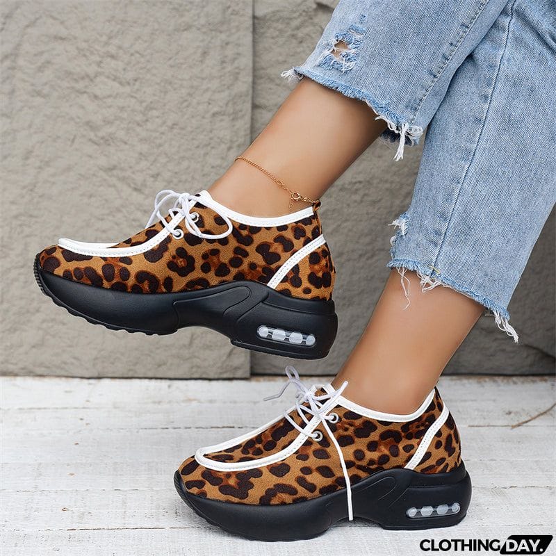 Spring Casual Thick Sole Sports Shoes for Lady