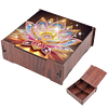 Diamond Painting Wooden Lotus 4 Slots Diamond Painting Storage Box for Adult Beginner