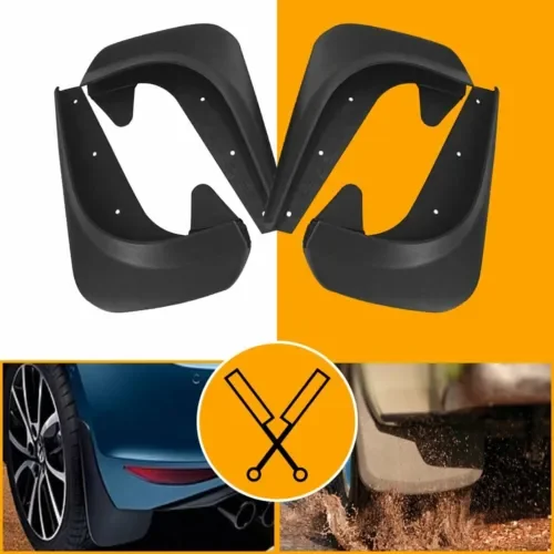 Dronehint 4 PCS Universal Black Car Mud Flaps Splash Guards For Car Auto Accessories Parts (For: Audi Sport) Parts