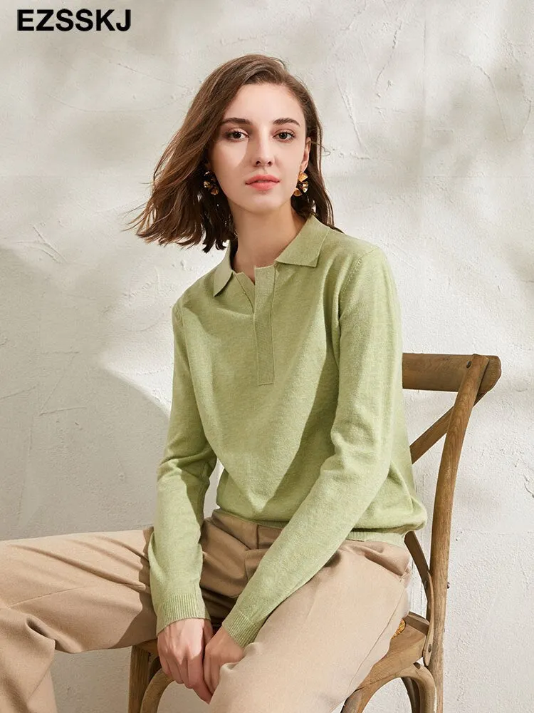 casual spring autumn thin oversize sweater pullovers Women basic loose square neck cashmere sweater female knit jumper