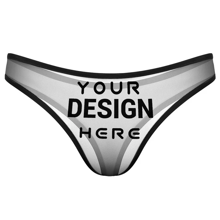 Personalized Design Women's  Thong Full Print