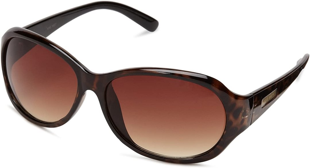 Women's Oval Sunglasses (Tortoise Brown Gradient)