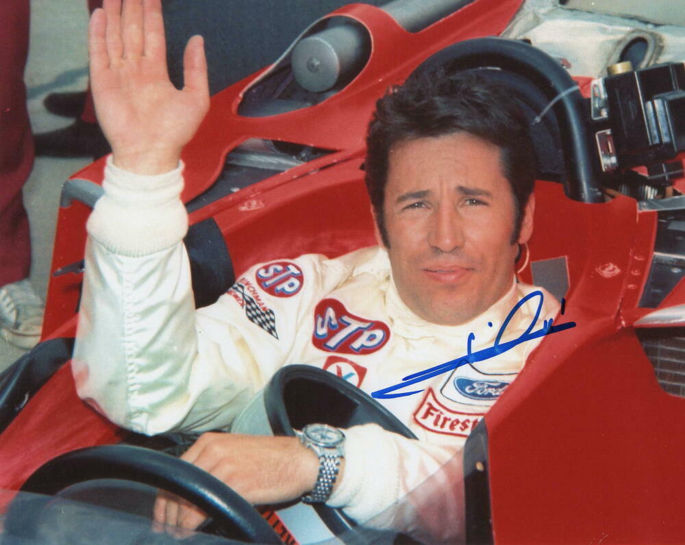 MARIO ANDRETTI SIGNED AUTOGRAPH 8X10 Photo Poster painting - FORMULA ONE LEGEND, RACING ICON