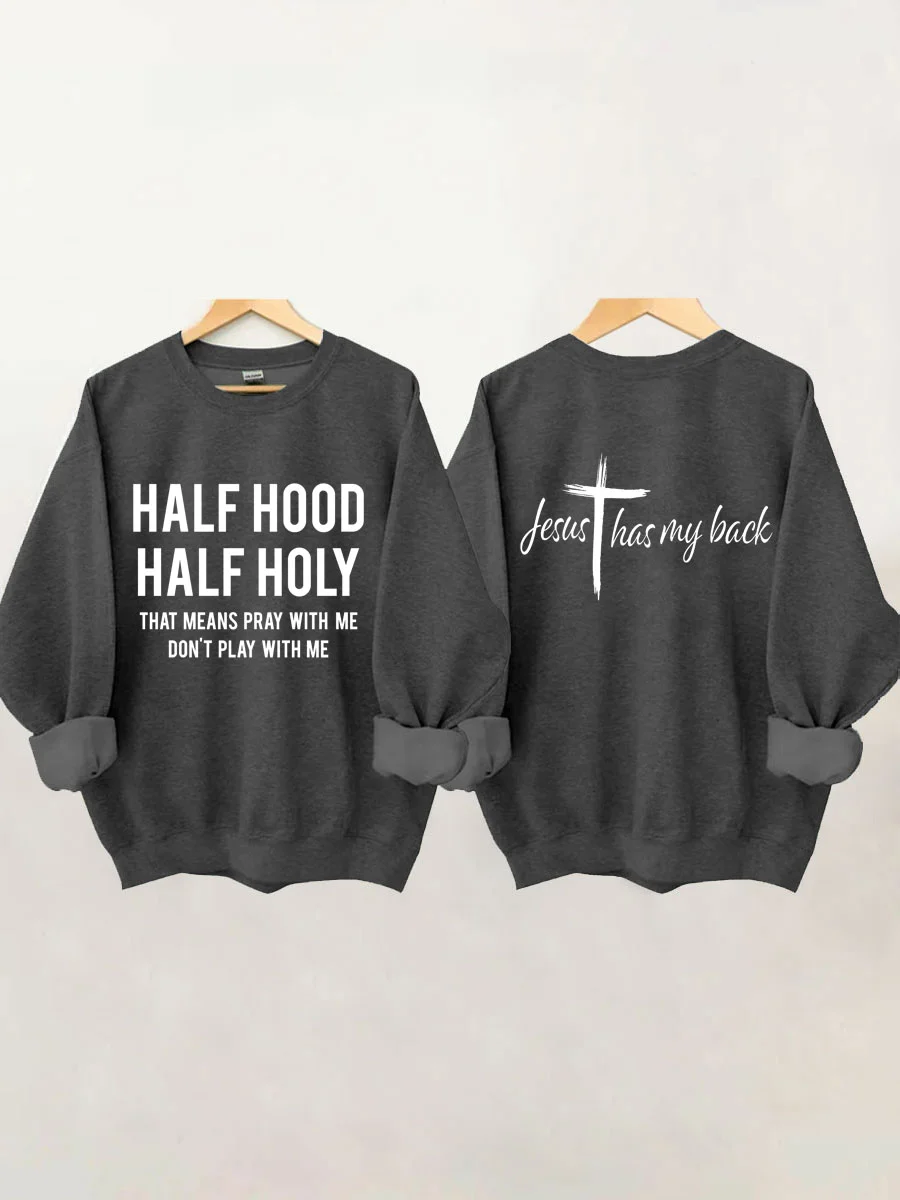 Half hood half holy sweatshirt Outlet