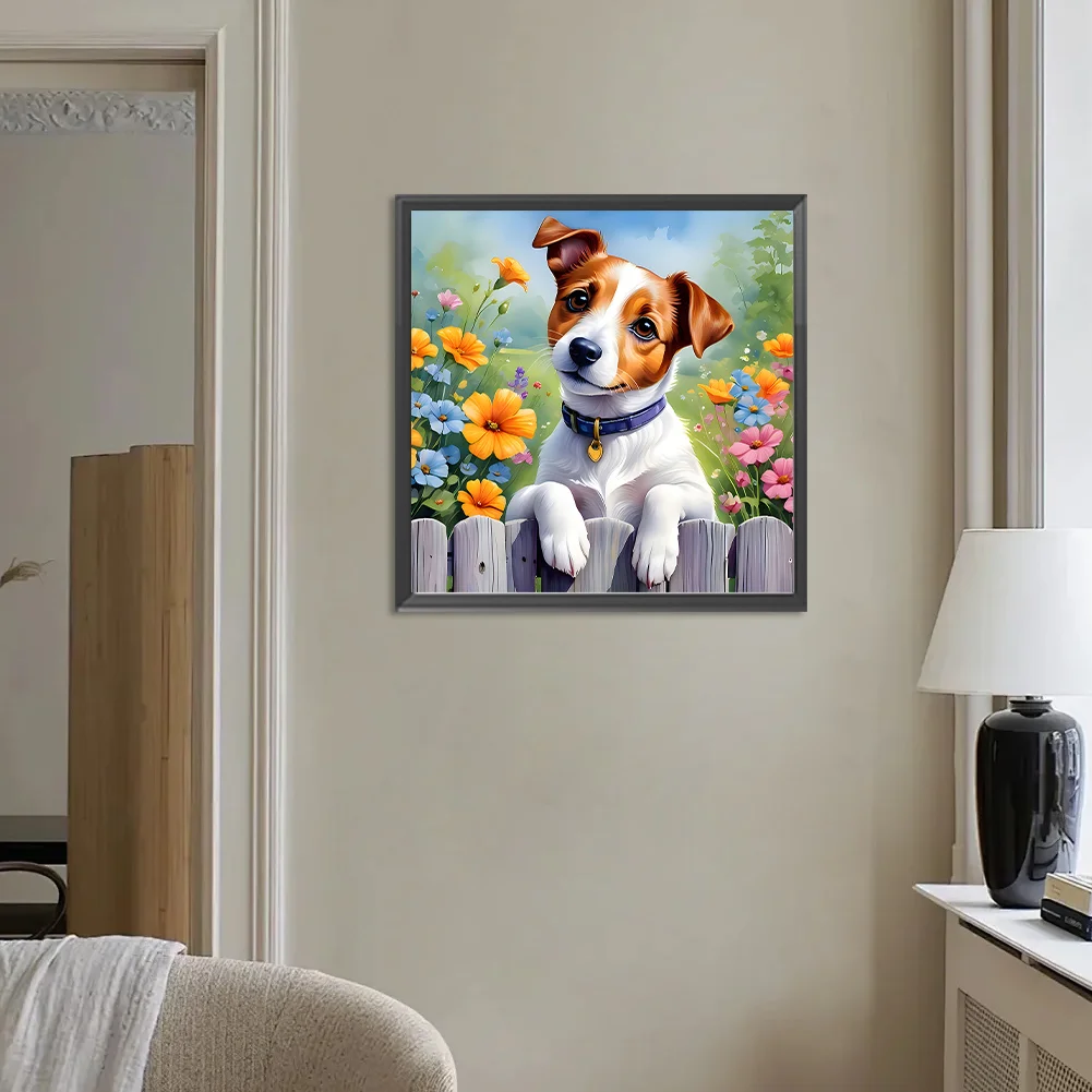 Diamond Painting - Full Round Drill - Dog(Canvas|30*30cm)