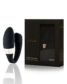 Pornhint Tiani Harmony 10-Function Dual Action Waterproof Rechargeable Couples Massager 3.5 Inch Black - Lelo