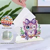 Acrylic Owl DIY Diamond Painting Napkin Rack Decor for Home Office Decor