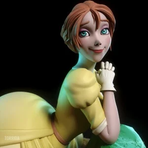 Pornhint JANE PORTER NSFW sfw NOTpainted cave girl fantasy exotic sexy female figurine 32 75 mm 1:8 to 10 12 16 24 56 torridaminis 2024 NSFW