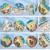 (US Local)Diamond Painting Greeting Cards Diamond Art Cards for Adults (12pcs Beach Waves)