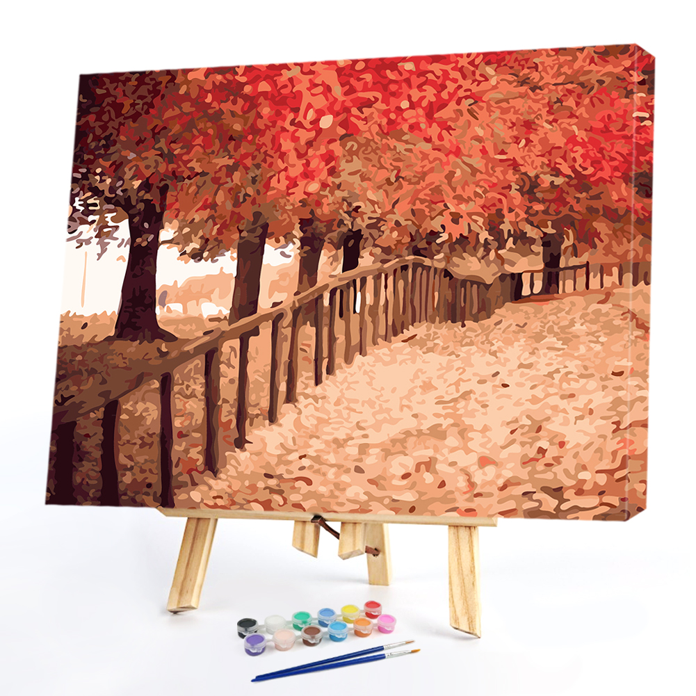 

40*50CM Paint By Numbers-Autumn Path, 501 Original