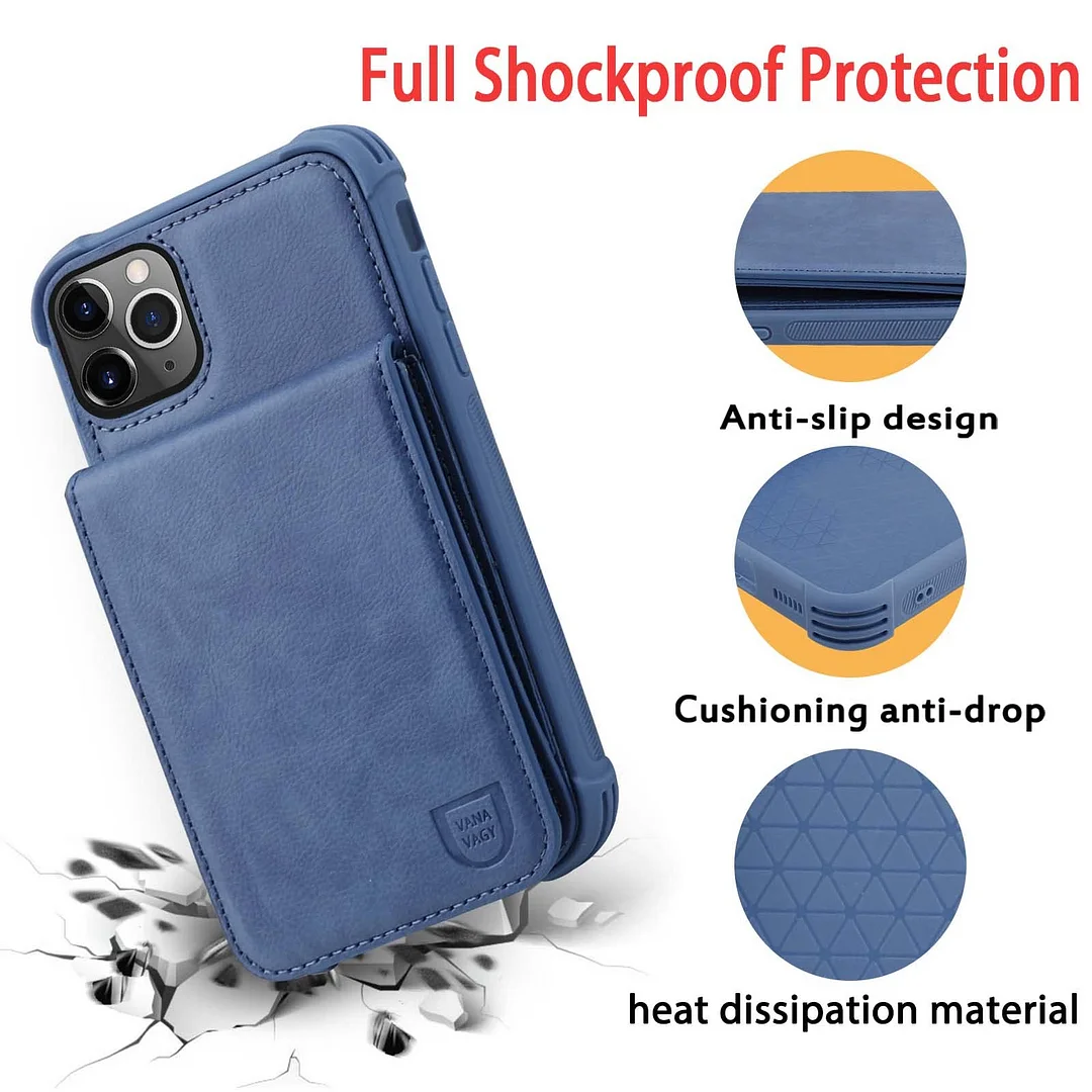 VANAVAGY Wallet Case for Apple iPhone 14 Pro 5G 6.1