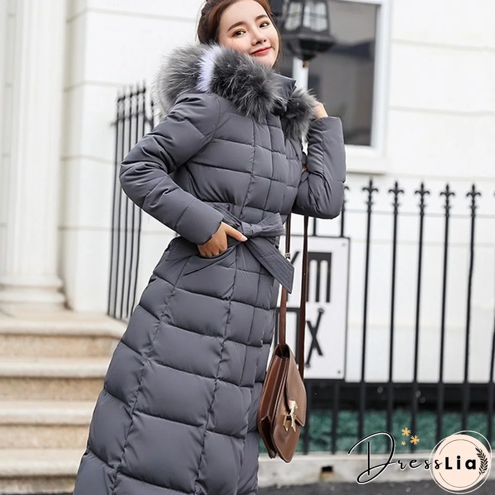 New Fashion Women's Winter Down Coat Clothes Cotton-Padded Thickening Down Casual Winter Coat Long Jacket Down Parka XS-3XL
