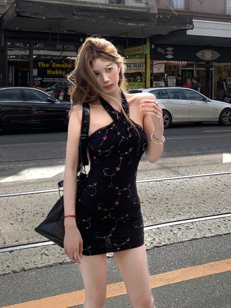 Aiertu Summer Women 2000s Y2k Clothing Casual Bodycon Sexy Dress  Vintage Elegant Mini Dress Even Party Korean Fashion Chic Sleeveless Aiertu