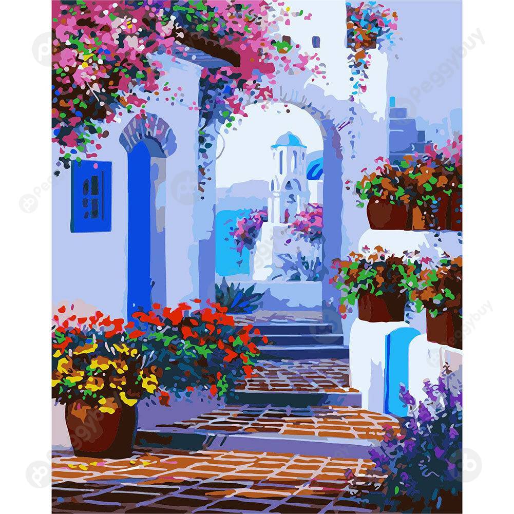 

40*50CM Paint By Numbers-Garden Arch, 501 Original