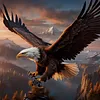 Eagle-14CT Stamped Cross Stitch 40*40cm tapestrymarket