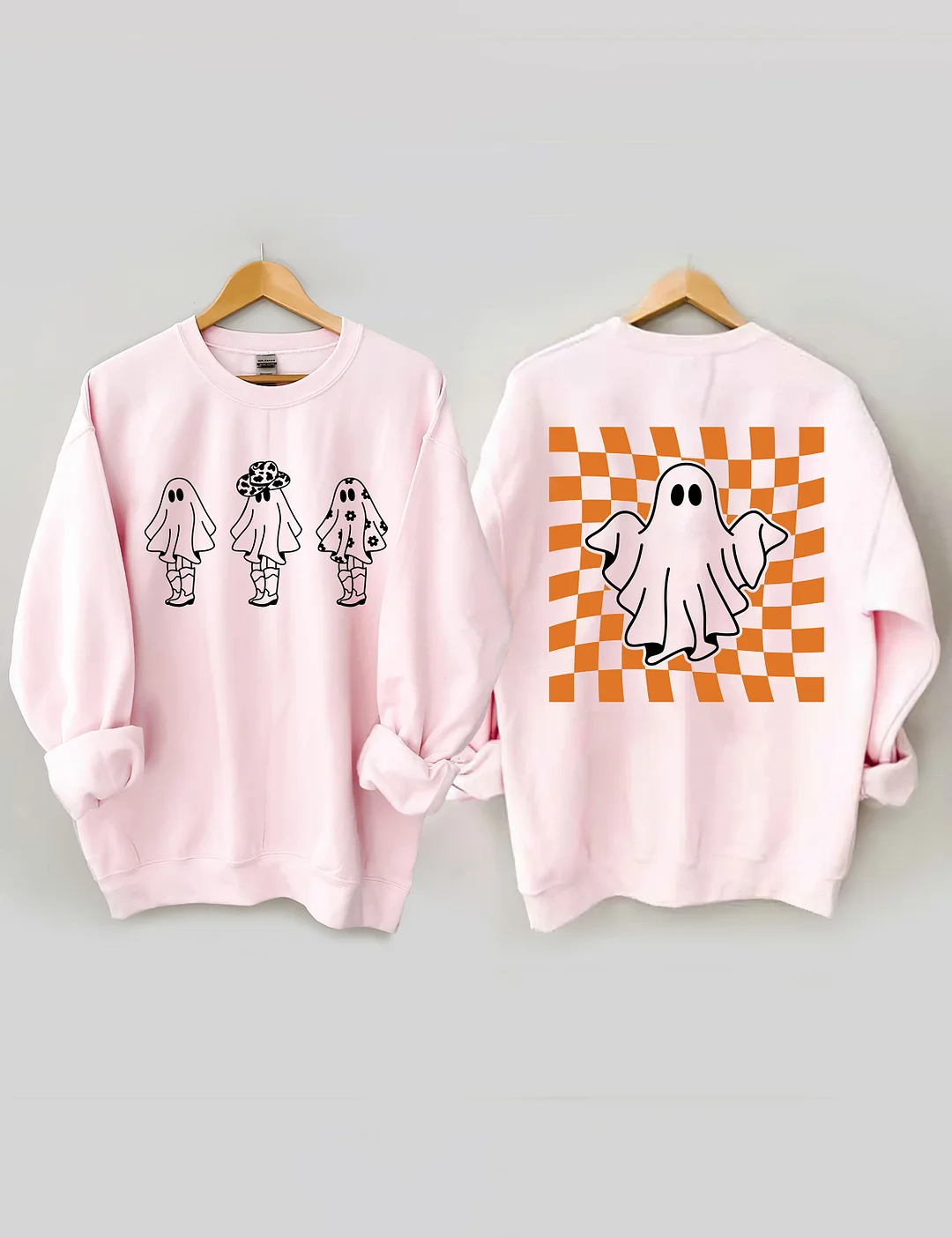 Ghost Outline Spooky Season Sweatshirt